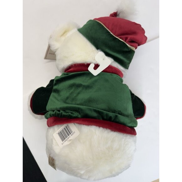 Dan Dee 20” Teddy Bear 2002 Holiday Christmas White Plush Stuffed Animal Tags - Picture 10 of 13
